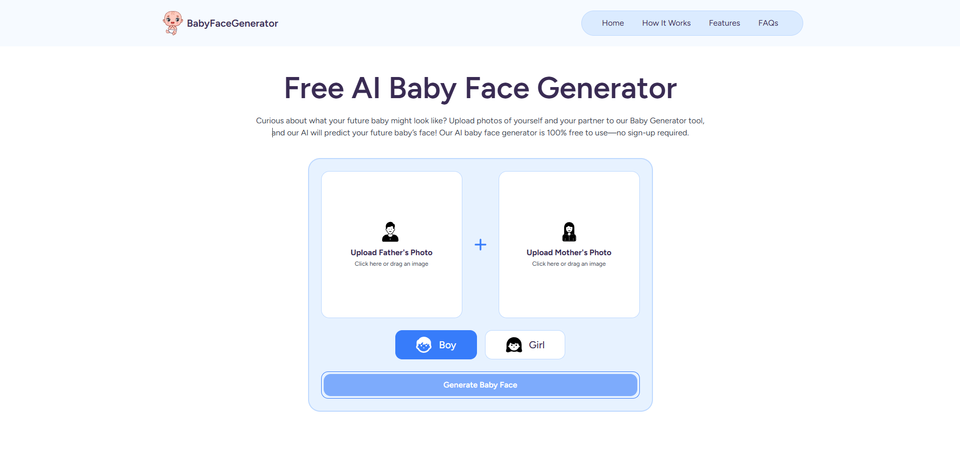 Baby Face Generator screenshot