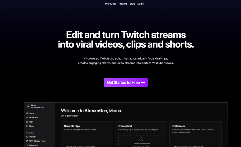 StreamGen screenshot